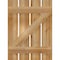 Ekena Millwork Spaced Board-n-Batten Shutters w/Z-Bar, Rough Sawn Western Red Cedar, 23W x 31H, PR RBS06Z23X031RWR - alternate 5